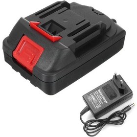 Resim Geeksen Taşınabilir Mini Avuç Taşlama Makinesi İçin 1300mah Şarjlı Pil Ve Adaptör Seti, 21v Makita Pin, 110-240v 