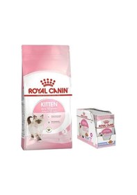 Resim Royal Canin Kitten Yavru Kedi Maması 10 KG + Royal Canin Kitten Gravy Yaş Mama 12 x 85 G 
