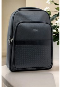 Resim Çantachım Deri Suya Dayanıklı Siyah 15.6'' İnç Laptop Sırt Çantası Siyah 