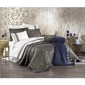 Resim Güzide Viola Çeyiz Paketi Lacivert Ekru 