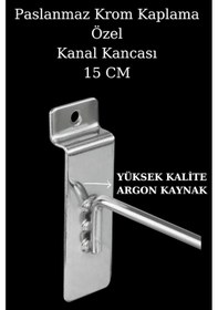 Resim Kanallı Pano Kancası 15 Cm Yüksek Kalite Lüks Krom Kaplama Raf Askısı Raf Kancası Mağaza Düzenleme 20 Adet 