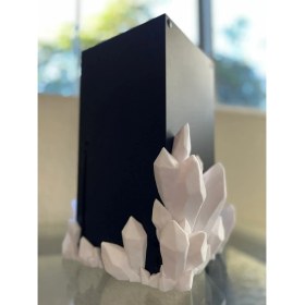 Resim Dlc 3d Design Xbox x Serisi Crystal Stand Xbox Standı Xbox Kristal Stand Crystal Dock Xbox Series x 