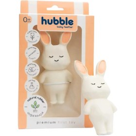 Resim Hubble - Doğal Bebek Diş Kaşıyıcı Ve Oyuncağı Tavşan 