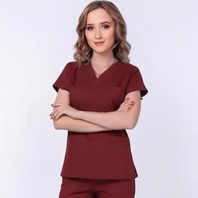 Resim Onora Medikal Unisex Soft Likra Doktor Hemşire Forması,Tek Üst Scrubs 
