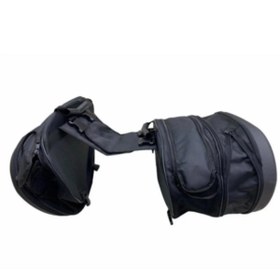 Resim ebakbak Motosiklet Soft Sert Plastik Yan Heybe Takım Körüklü Genişleyebilir Motor Tur Çantası Körüklü 