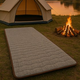 Resim Su Geçirmez Taşınabilir Katlanabilir Kamp Yatağı 70x180 - Brown 