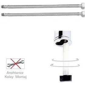 Resim Venezia Kroma Serisi Krom Lavabo Bataryası 