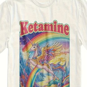 Resim Erkekler İçin Komik Gökkuşağı Unicorn Grafik Tişört - İlginç Meme Tasarımı & Unicorn Sanatı, Günlük Giyim İçin Bisiklet Yaka Tişört, Erkek Arkadaş, Arkadaşlar & Aile İçin Hediyeler - Tüm Sezon Rahat Kesim 