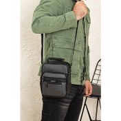 Resim Byhakan Ekose O NW-3009 (17CMX21CM) Çelik Kasalı Telefon Bölmeli Erkek El ve Omuz Çantası 