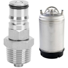 Resim Hangfox Npt 1/2" Konik Dişli Paslanmaz Çelik Top Kilitli Kutu Bağlayıcı - Ev İçinde Üretim Ve Corny Fıçı Uyumlu Adaptör 