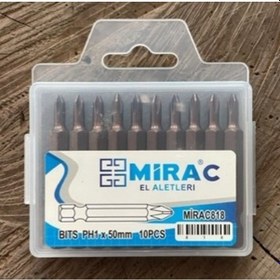 Resim Mrc Ph1 İnce Bits Uç Mıknatıslı İnce Yıldız Uç Ph1 Vida Sıkma Ucu 50mm 10adet 