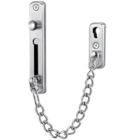 Resim Paslanmaz Çelik Kapı Zincir Kilidi, 23 63mm Ve 23 123mm Dayanıklı Kapı Koruması İçin Hırsızlığa Karşı Pres Kilidi, Ahşap Veya Metal Üzerine Hızlı Kendin Yap Kurulumu 