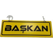 Resim TKY Cam Süsü Yazı ’BAŞKAN’ Mdf Vantuzlu 
