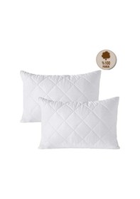 Resim Formeya Pamukkale Alez Kapitone Yastık Koruyucu 2'Li %100 Pamuk 50X70 