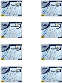 Resim Mas Renkli Zebra Ataş 285 8'li 