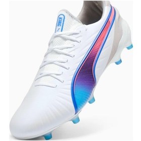 Resim Puma King Ultimate Fg Erkek Krampon C-pum107809e10p02 Beyaz 