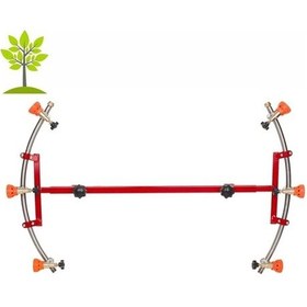 Resim Tarım Garaj 3+3 Başlıklı Hilal Tip İlaçlama Makina Aparatı Krom Boru 