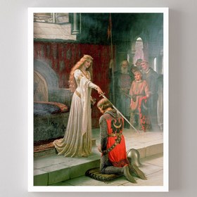 Resim epiqart Şövalye ve Sadakati - Beyaz Çerçeve 