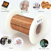 Resim Tranzistör, DIY El Sanatları, Indüktör, Motor ve PCB Atma Kablosu için Emaye Bakır Tel - Yüksek Kaliteli İzole Edilmiş Manyetik Bobin Tel ile 2UEW/F Tasarım, Manyetik Bobin Tel|Sleek Beyaz Spool|Kabuklu Bakır Tel, Manyetik Tel 