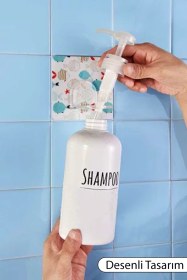 Resim 2 Adet Kendinden Yapışkanlı Desenli Sıvı Sabunluk Askısı Pratik Ve Şık Duvar Tipi Sabunluk Tutucu Diğer 