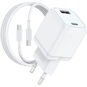 Resim Woyax by Deji Gan 33 W Type-C PD & USB Hızlı Şarj Aleti 1.2 M 60W-2A Type-C Şarj Kablosu 