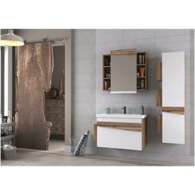 Resim BIANI Lapse 85 Cm Banyo Dolabı White 