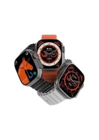 Resim Yeni Model Akıllı Saat Ultra Smart Watch Gümüş Kasa 45mm Titreşim 