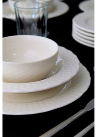 Resim Porser Costa Transparan Yemek Takımı 6 Kişilik 24 Parça Cos24yk Krem 