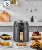 Resim HOMEND Airfryday 2505h 8 Farklı Programlı, Yağsız fritöz 4,3 Litre Airfryer 