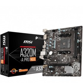 Resim MSI A320m-a Pro Max Ddr4 S+v+gl Am4 (matx) 