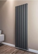 Resim Warma Kavala Dikey Alüminyum Radyatör 565x1800 Pütürlü Antrasit 7946 