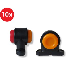 Resim hilalshops 12 Ledli Neon Takoz Lamba 10 Adet (kırmızı-turuncu) 