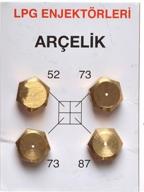 Resim Lpg Ocak Memesi̇ Enjektör 4Lü Set Arçelik Beko Uyumlu Tüp - 231519842 
