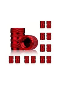 Resim Chuangyinshop Red 12 Adet Sağlam Tir Vana Kapakları Araçlar Suv Kamyon Motosiklet Bisikletler İçin 