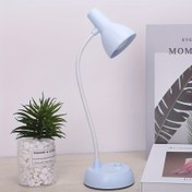 Resim Taşınabilir LED Masa Lambası | Dokunmatik Kontrol, Pil ile Çalışır | Esnek Boynuzlu Göz Koruma Okuma Işığı | Cilalı Yüzey | Yatak Odası ve Yurt Kullanımı için İdeal | Şık Minimalist Tasarım, Yatak Odası Lambası 