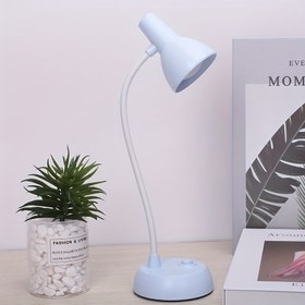 Resim Taşınabilir LED Masa Lambası | Dokunmatik Kontrol, Pil ile Çalışır | Esnek Boynuzlu Göz Koruma Okuma Işığı | Cilalı Yüzey | Yatak Odası ve Yurt Kullanımı için İdeal | Şık Minimalist Tasarım, Yatak Odası Lambası 
