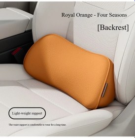 Resim Elmpaly Portakal Gbb-1 Araç İçin Ergonomik Bel Yastığı Uzun Yol Sürüş Ofis Koltuğu Duruş Düzeltici 