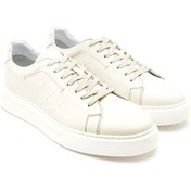 Resim Desa Rice Beyaz Erkek Deri Spor Ayakkabı 