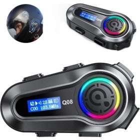 Resim Işıklı Motosiklet Kask Kulaklık Intercom, Uyumluluk ve Konfor Sunar 