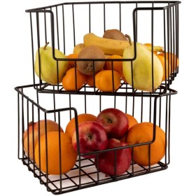 Resim Nilşah Tezgahüstü Meyvelik/sebzelik-Siyah 