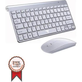 Resim Torima Tmk-05 Beyaz Akıllı Kablosuz Klavye Fare Seti 