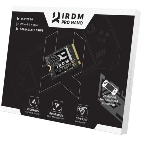Resim Goodram 2tb Irdm Pro Gen4 Nvme M.2 Nano SSD (Okuma Hızı 7300MB / Yazma Hızı 6000MB) 