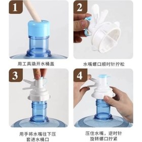 Resim Büro Ev Ofis Mutfağı İçin Damacana Musluk Başlığı Metal Ayak Stand Seti Diğer 