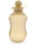 Resim Anne Sütü Silikon Süt Saklama Torbası Taze Tutmak İçin Yeniden Kullanılabilir 150ml Dondurulmuş Saklama Torbası Bej-biberon Saklama Çantası 