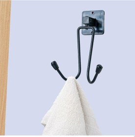 Resim Kendiliğinden Yapışkanlı Siyah Paslanmaz Metal Bornoz Ve Havlu As Renkli 