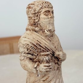 Resim El Yapımı Assur Tanrısı Heykeli - Antik Asur Savaş Tanrısı Figürü - Mezopotamya Mitolojisi Dekorasyonu - Tarihi Heykel Replikası 