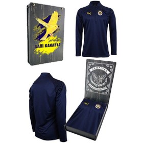 Resim Fenerbahçe 23/24 Yarım Fermuar Çocuk Sweat Ahşap Kutulu 001 