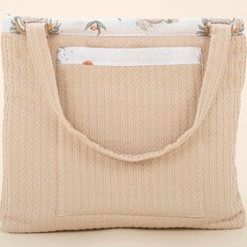 Resim Bebek Bakım Çantası - Sütlü Kahve Örgü - Koala 