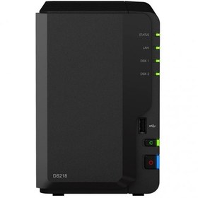 Resim SYNOLOGY DS218A3 2GB 2x1TB HDD 2x3.5" SATA Desteği RAID(0-1) NAS Depolama Ünitesi 