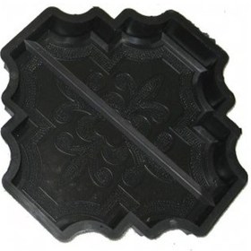 Resim Plastik Parke Taşı Kalıbı Tekli Büyük Orkide 1/2 4,5 Cm (10 Ad) 